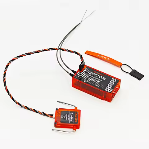 CM703 7 Channel 2.4Ghz RX Receiver with Satellite PPM and PWM Output Compatible with DSM2/DSMX For R