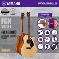 Yamaha FGX800C NAT FGX Series Solid Top Acoustic Electric Guitar 41" - Natural