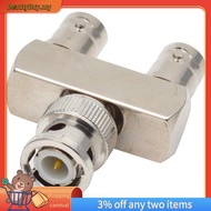 [In Stock]Pure Copper Connector BNC Three-Way One Male to Two Female Y-Type BNC Male to Female BNC-J