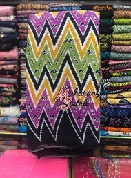 Kain Tenun Sutra Batik Meteran Motif Aksara Lontara - Bugis Makassar
