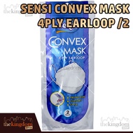 Sensi Convex Mask 4ply /2 Earloop Masker Medis Taraf N95 KN95 3D Sachet Disposable