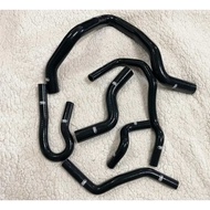 Black Samco Silicone Hose for Honda Civic & City 6pcs PH16/D16ZC/D15B/PH15/PH12 Engine