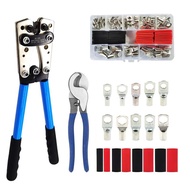 50B cable lug crimping tool setHexagonal Wire Crimping 10-0AWG 6-50mm Plier Blue Color Battery Cable