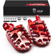 / Pedal Pegs, Compatible Footrest Wide / CNC 96-04 XR400R MZS CR85R Foot / Red 92-24 XR600R / with C