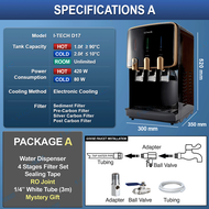 I-TECH Hot Warm Cold Desktop Water Dispenser D17 - 4 Stages Antibacterial Filter Halal Certified
