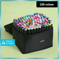 Toddi Dual Side Fine Art Brush Art Marker Set 120 Colors - CY-006