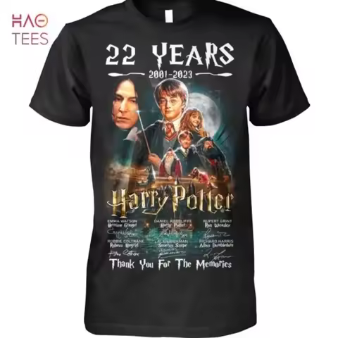 Harry Potter 22nd Anniversary Gratitude Memory T-Shirt Unisex Outdoor Sports Leisure Fashion Adult C