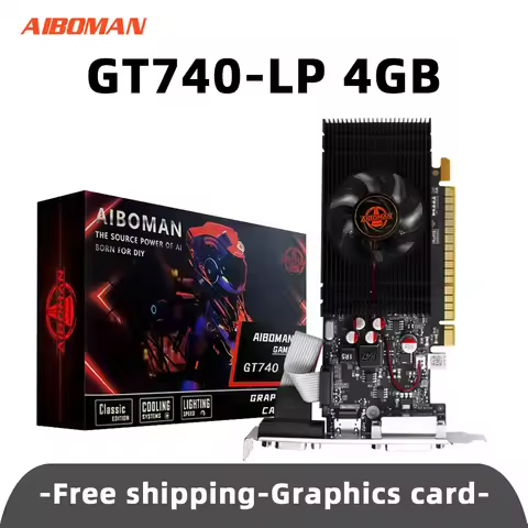 GT740 Video Card 4G PCl Express 3.0 X16 GDDR3 128Bit Cards Memory Suitable for Computer Video Gaming