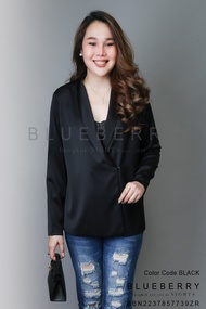 🎠 พรีเมี่ยมคลาสสิคเสื้อสูทเชิ้ต สุดหรูสไตล์บลูเบอร์รี่ไนท์ ผ้าโพลีเอสเตอร์ผสมเนื้อนุ่มเกรดพรีเมี่ยม