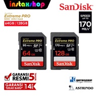 SanDisk Extreme Pro SDXC UHS 1 Card 64GB 128GB 170mb/s