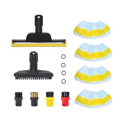 AT28-Accessory Kit For Karcher SC Series Steam Cleaner, Brushes Pads Set Steam Cleaner Brush Set Ste