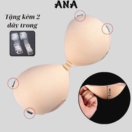 Ventilated breast augmentation bra, 5cm thick adhesive bra to create seductive cleavage, 2-strap des