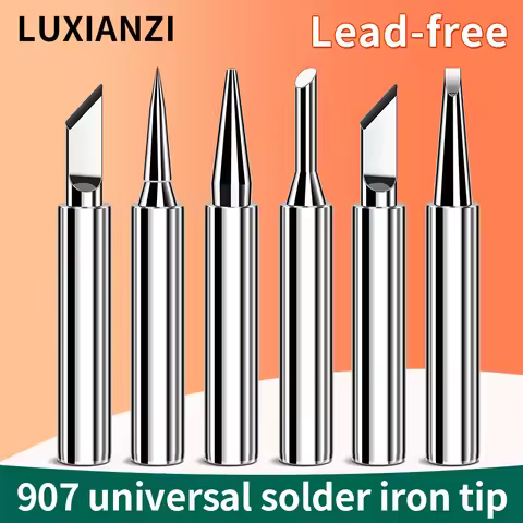 LUXIANZI 1Pc 907 Soldering Iron Tip Lead Free I/K/3C/2.4D/B Rework Station Weding Gun Accessorie 120