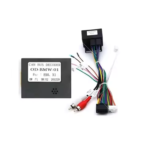 For BMW 1 Series / E90 E92 E93 / X1 Android Car Radio Canbus Box Decoder Wiring Harness Adapter Powe