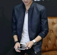 Jaket Kulit Domba Biru Dongker G20