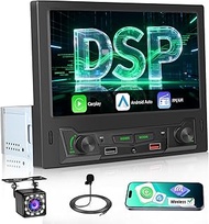 Car Radio 1 DIN with Display 8 Inch Wireless Carplay Android Car Radio Bluetooth 1 DIN with Online V