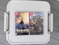 Nintendo Switch Game 薩爾達傳說 曠野之息 & Monster Hunter Rise