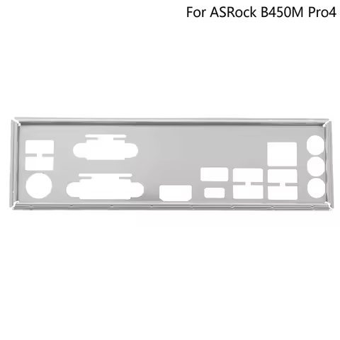 NEW Stainless Steel Shield Back Plate BackPlate Bracket Baffle Motherboard Blank For ASRock B450M Pr