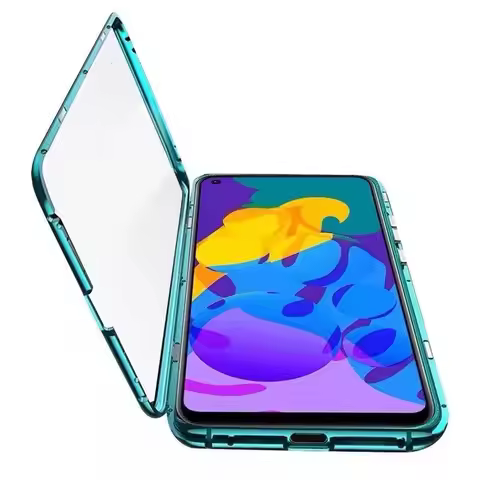 360 Magnetic Metal Case For Asus ROG Phone 2 ZS660KL Cover For Asus ROG Phone2 Shockproof Glass Case