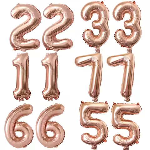 2pcs 16inch/32inch 11 22 33 66 55 foil balloons birthday party decorations anniversary party supplie