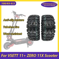 【Clearance】 Tuovt 100/65-6.5 Tubeless Tire For Vsett 11 Zero 11x Dualtron Accessories 11 Inch Off-Road Pneumatic Tires