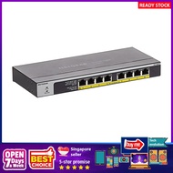 [sgstock] NETGEAR (GS108PP) 8-Port Gigabit Ethernet Unmanaged PoE Switch - with 8 x PoE+ @ 123W Upgradeable, Desktop/Rac
