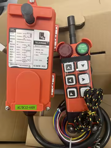 TELECRANE F21-E1 12-440V Wholesales Industrial Remote Control 6 Single Speed Buttons AC220V 380V36V 