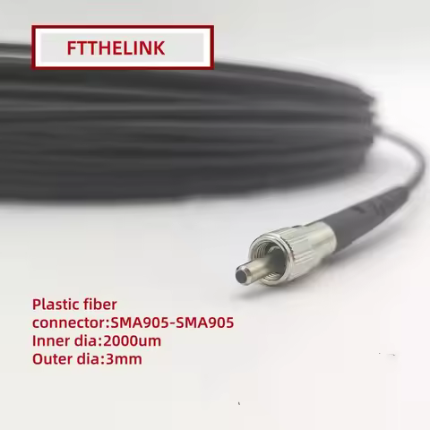 Fiber Optic Jumper SMA905 2000um plastic fiber patch cord SX 1m 3m 5m POF 2.0*3.0mm spectrometer ind