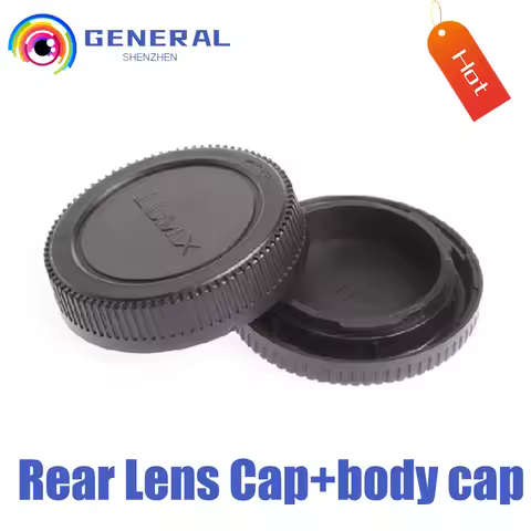 Rear Lens Cap Cover+Camera Front Body Cap for Panasonic Olympus Lumix Micro M4/3 M43 MFT GH3 GH4 G6 