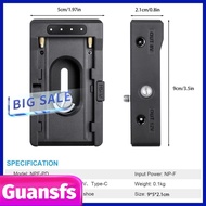 guansfs-my NP F550 F750 F970 Battery Adapter Plate  Type C Charging DC12V DC8V USB with Cold Shoe Mo