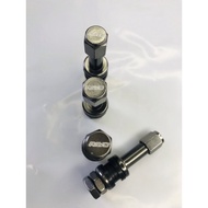 Gun Metallic Rays Pito Tubeless tire valve for motocycle and Cars