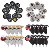 [Golf Club Cover] Golf Club Shark Iron Cover 9pc Iron Cap Cover Cartoon Golf Head Cover