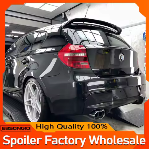 FOR BMW 1 SERIES E81 E87 AC STYLE REAR GLASS FIBRE ROOF SPOILER 2004-2011 E87 TRUNK WING CAR ACCESSO