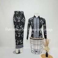 KEMEJA Batik COUPLE/BAJU BATIK COUPLE/BATIK COUPLE Skirt/BATIK SET/BATIK COUPLE Shirt/MODERN Long Sleeve BATIK COUPLE - putry kebaya