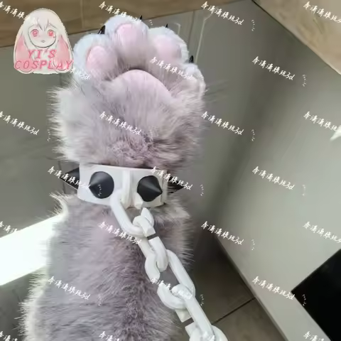 Yis cosplay Customized Fursuit Rivet Bracelet For Paw Furry Kigurumi Cosplay Kemono Handmade Headset