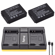 2Pcs LP-E12 LP E12 Rechargeable Camera baeries   B Dual Charger for Canon EOS M M2 100D EOSM EOS M2 EOS 100D