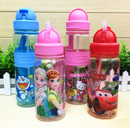 Kids 500ml cartoon Water Bottle PPSU Straw Cup Cartoon Design Cartoon Bottle