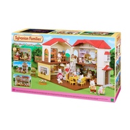 sylvanian families best house red roof two-story house toy