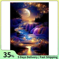 Painting Full Layout" Beach Moonlight" 30 X 40 cm Wall Decor 30X40cm Without Frame