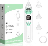 Electric Baby Nose Cleaner with 3 Silicone Tips Adjustable Suction Electric Children Nasal Aspirator