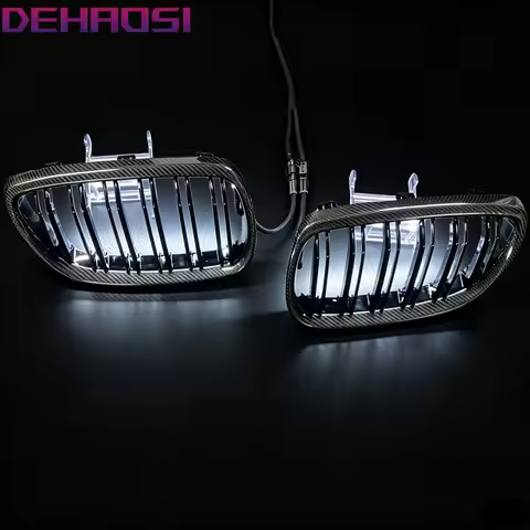 LED Carbon Style Racing Grill For Bmw F20 F22 E87 E90 E92 F30 F32 G30 E39 E60 F10 G20 G05 G06 G07 F1