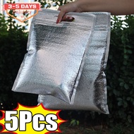 [3-5 Days Arrive]Multi-Purpose Thermal Storage Bag | 1/-5Pcs Silver Aluminum Foil Food Container wit