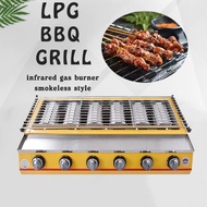 Gas Grill 6 Burners - 6-Axis Seafood Grill ETON ET-K233