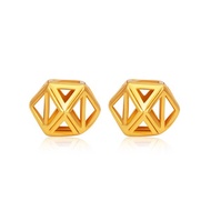 SK Jewellery SK 916 Geometric Gold Earrings