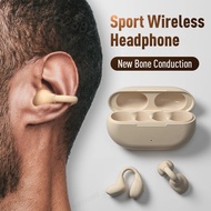 【Unbeatable Prices】 Tws Bone Conduction Bluetooth Earphones 5.3 Ear Clip Earring Wireless Headphones With Mic Noise Reduction Hifi Sports Headset