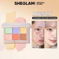 SHEGLAM Multi-Fix Face Concealer Palatte And Color Corrector Contour Makeup Penyembunyi & Pembetul