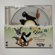 （VCD 包本地平郵）《Pingu 企鵝家族》 系列的第 2 卷 VCD，標題為 《Pingu 與雪球大戰》(Pingu and the Snowball Fight)。