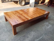 Furnitur99 เตียงนอน เตียงแคร่ไม้สัก แคร่ไม้สัก เตียงหัวเรียบ เตียง โมเดิร์น bed ขนาด 3 ฟุต 3.5 ฟุต แ