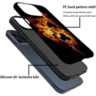 for iPhone 13 Pro Max Case,Burning Card Art for iPhone 13 Pro Max Cases 2 in 1 Hard Shell + Silicone