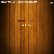 Transparent Arai RX-7 Uv Sticker